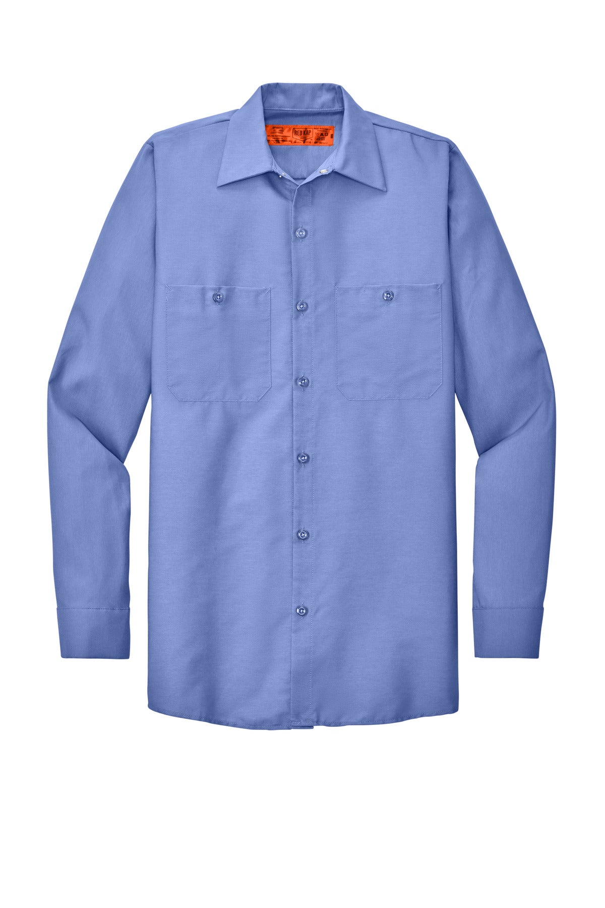 Red Kap Long Sleeve Industrial Work Shirt - Light Blue