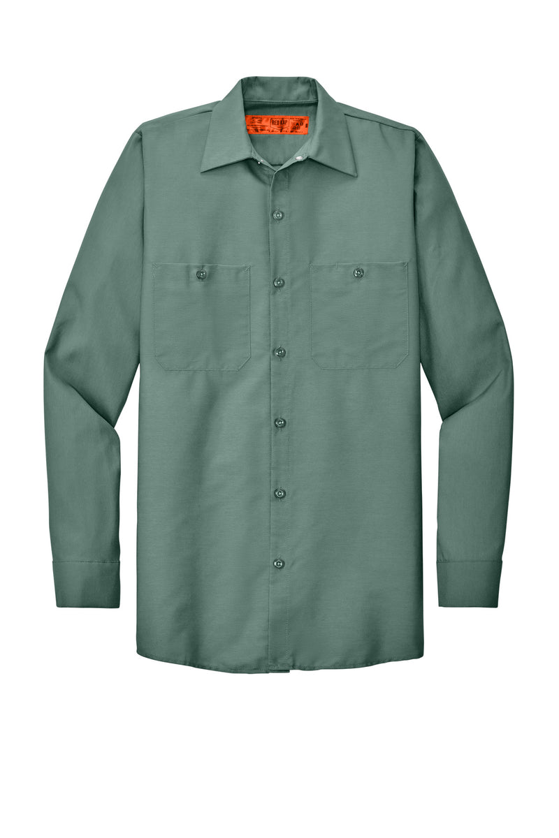 Red Kap Long Sleeve Industrial Work Shirt - Light Green