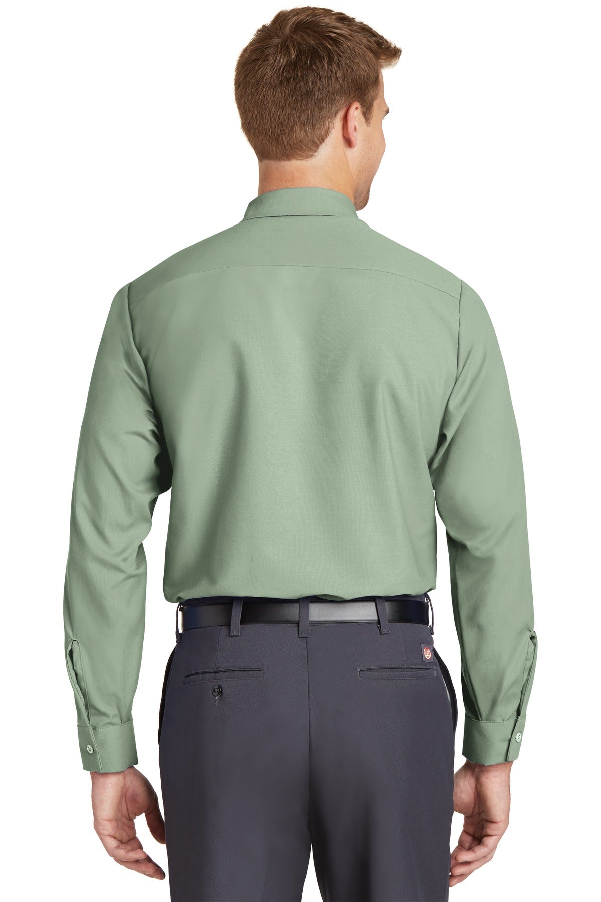 Red Kap Long Sleeve Industrial Work Shirt - Light Green