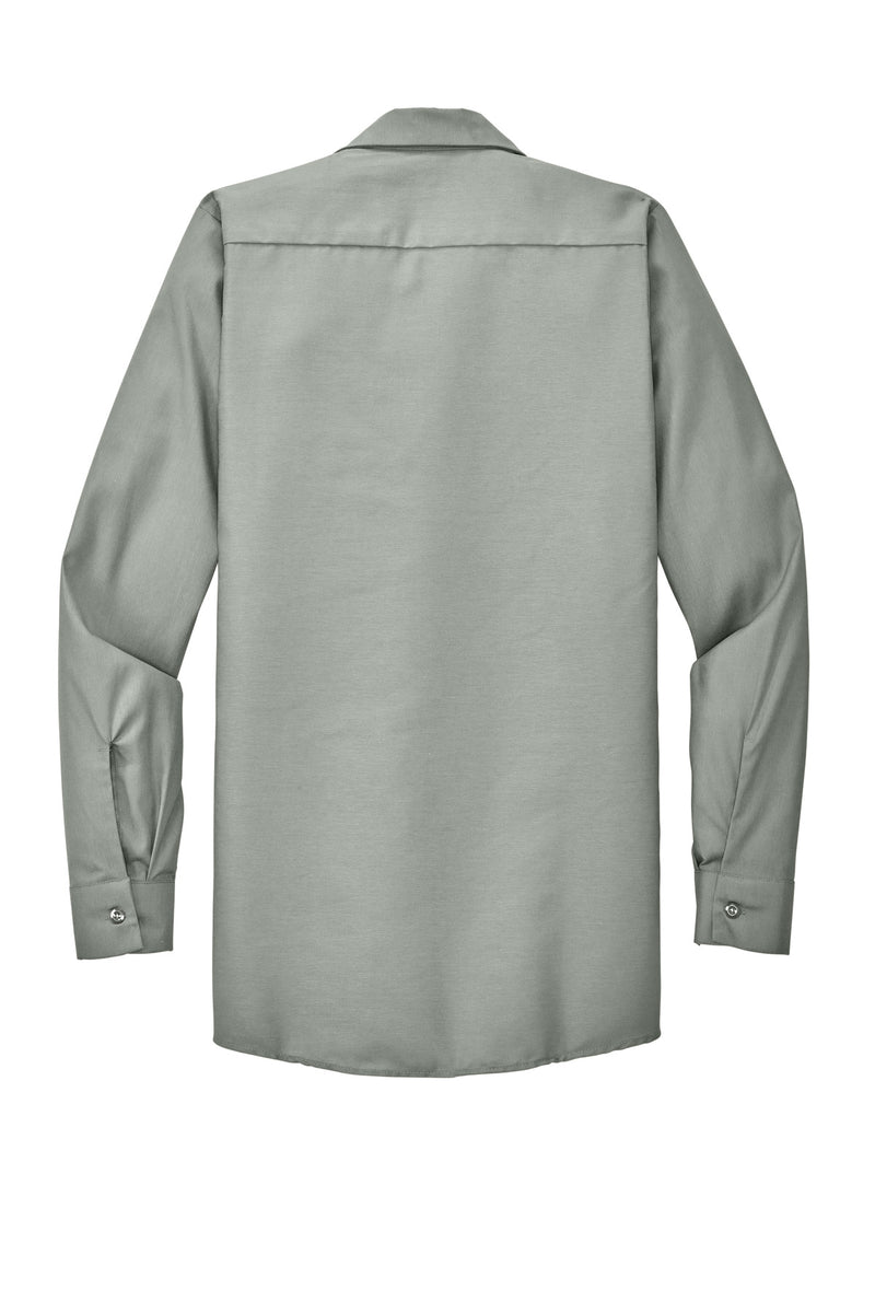 Red Kap Long Sleeve Industrial Work Shirt - Light Grey