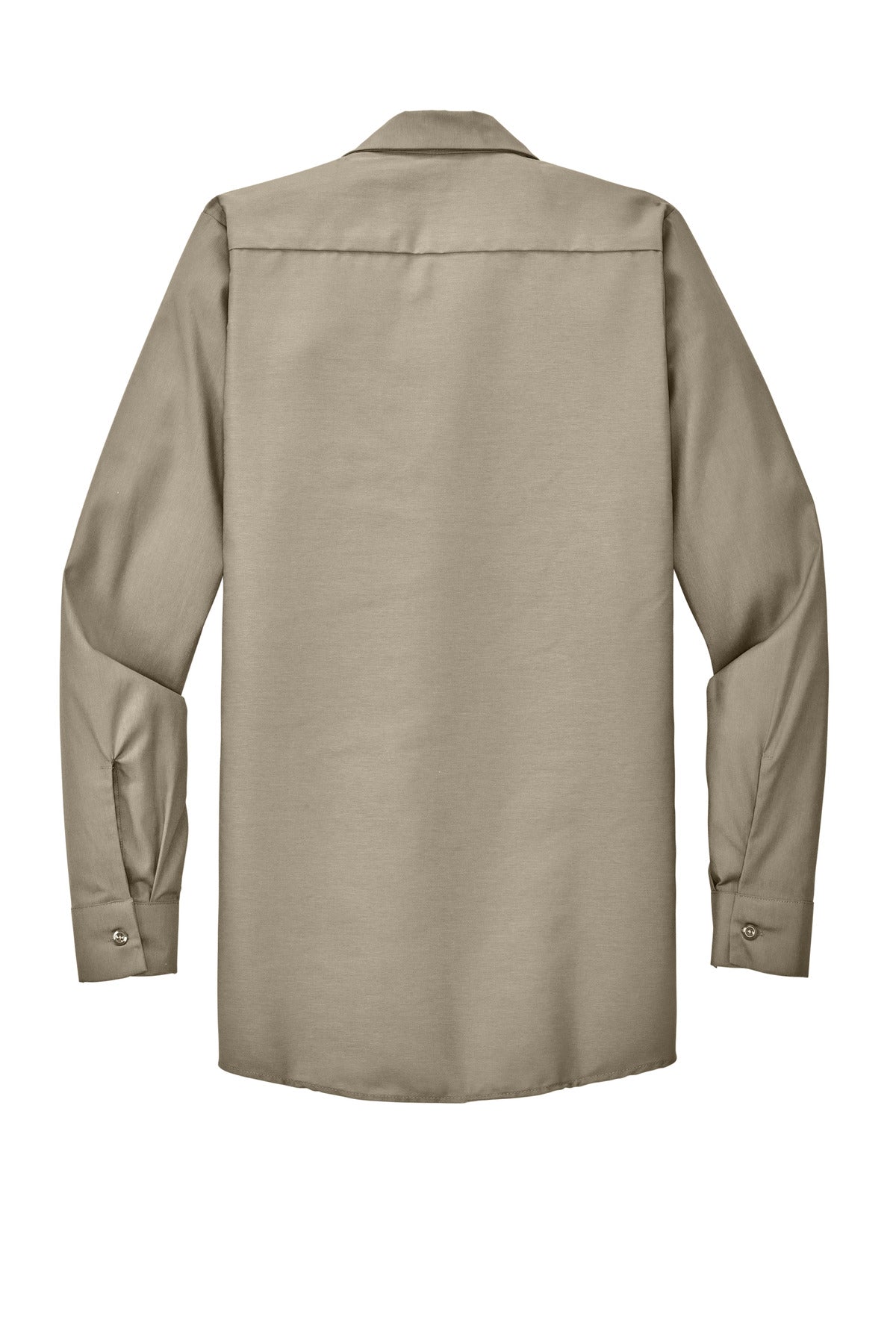 Red Kap Long Sleeve Industrial Work Shirt - Light Tan