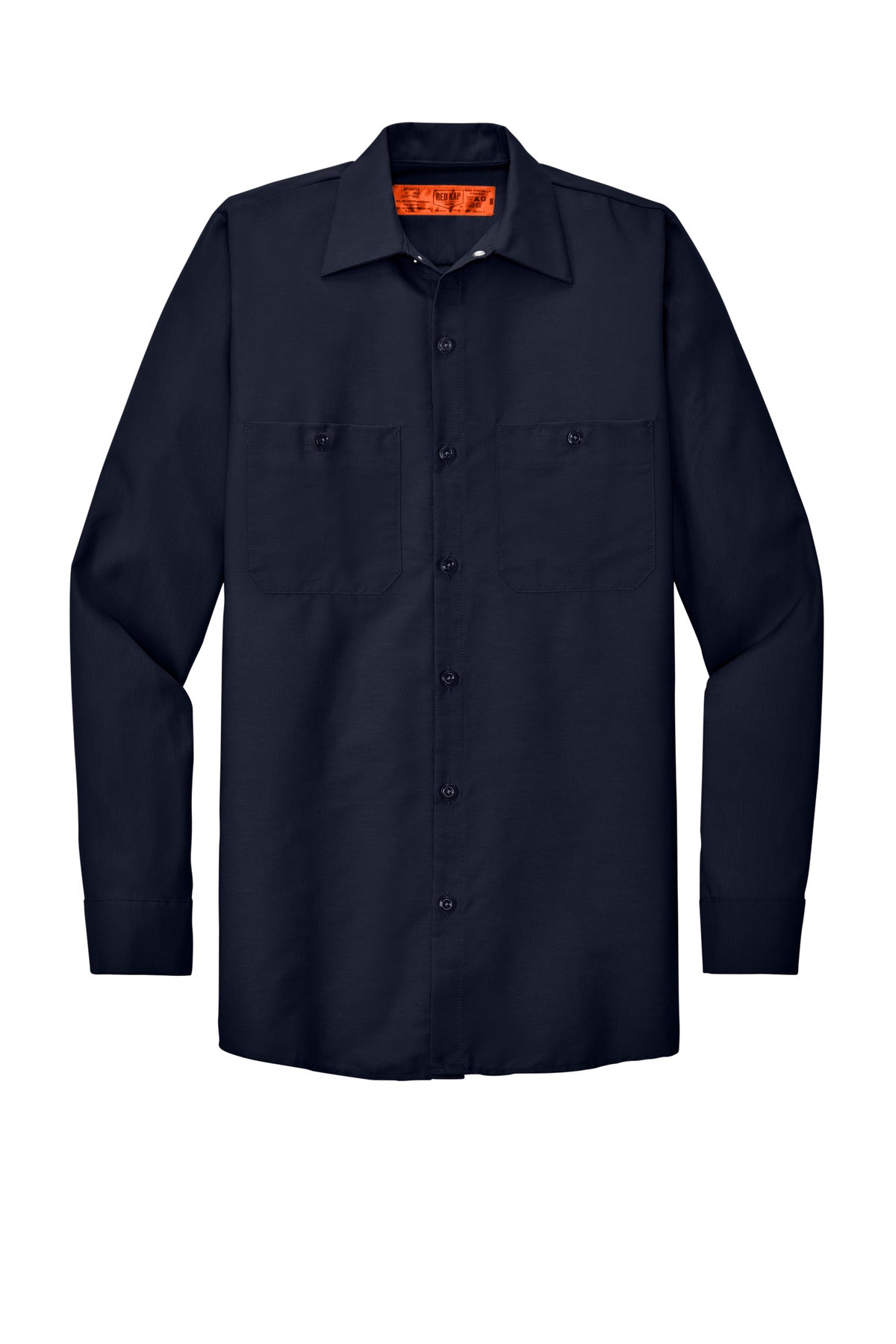 Red Kap Long Sleeve Industrial Work Shirt - Navy