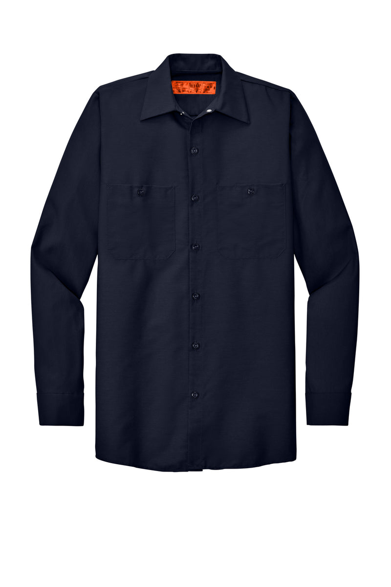 Red Kap Long Sleeve Industrial Work Shirt - Navy