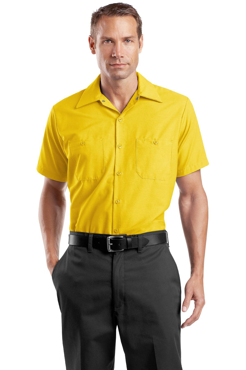 Red Kap Short Sleeve Industrial Work Shirt - Yellow