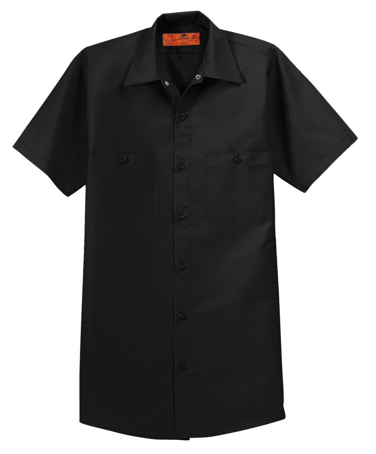 Red Kap Short Sleeve Industrial Work Shirt - Black