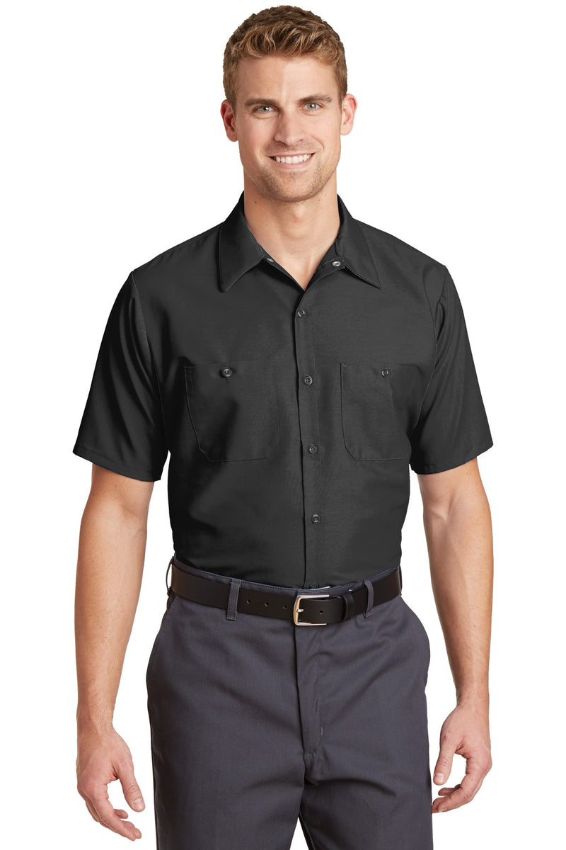 Red Kap Short Sleeve Industrial Work Shirt - Charcoal