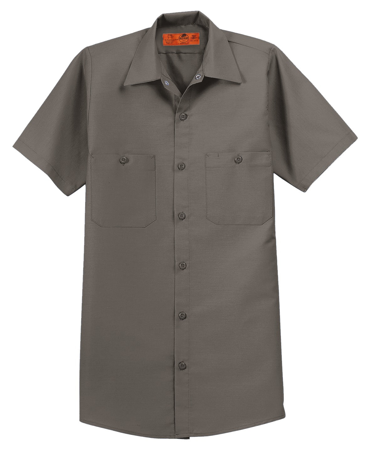 Red Kap Short Sleeve Industrial Work Shirt - Grey