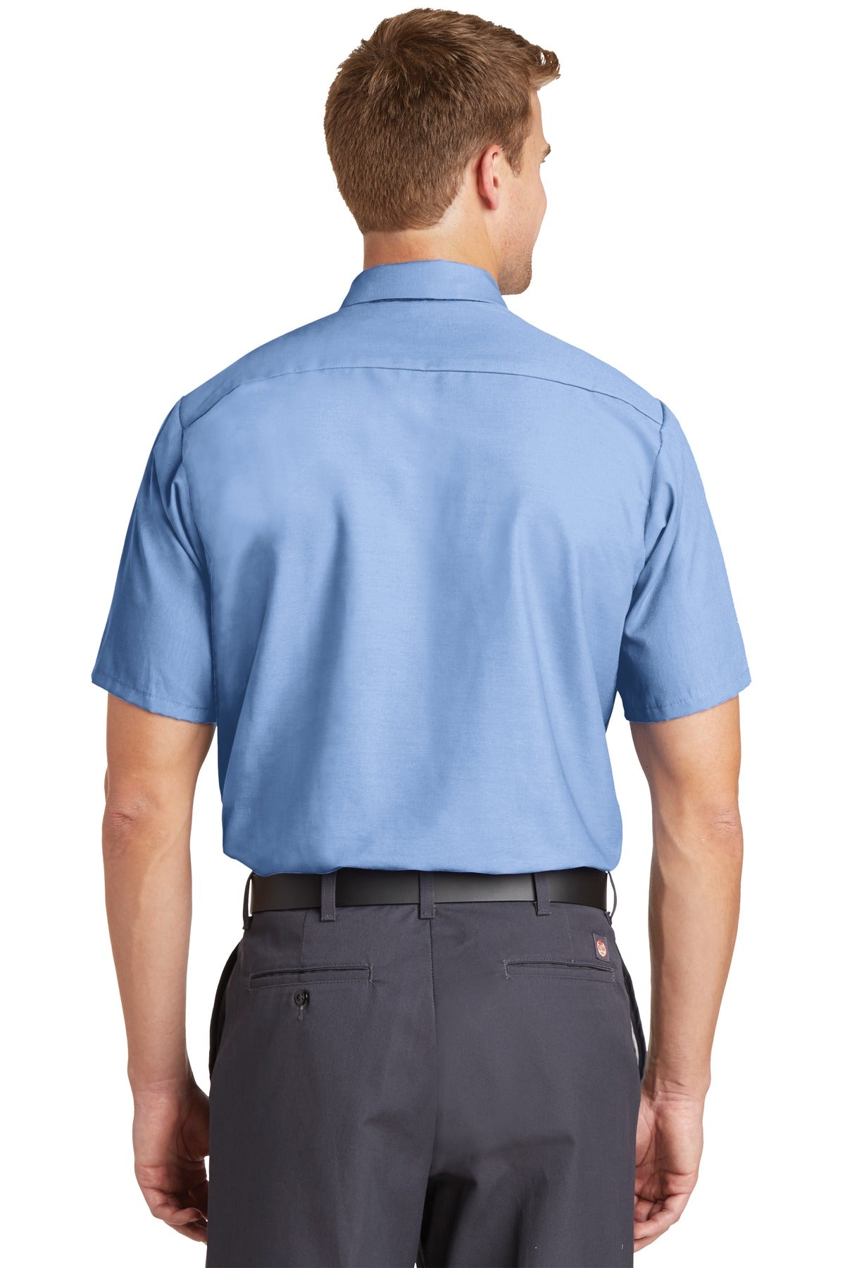 Red Kap Short Sleeve Industrial Work Shirt - Light Blue