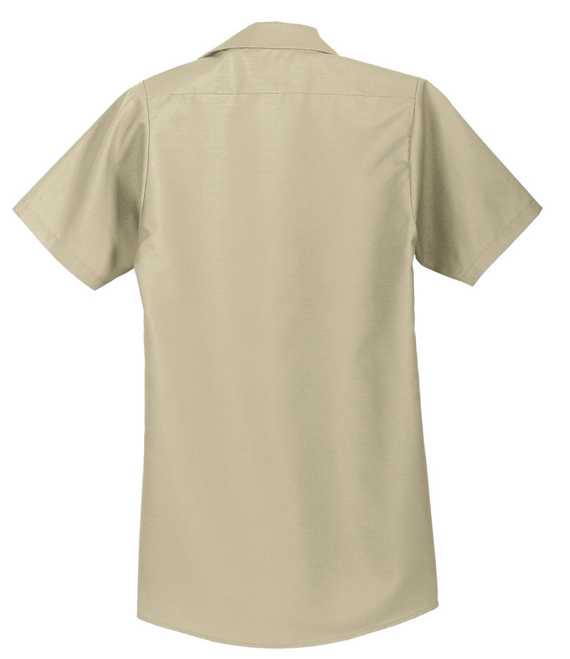 Red Kap Short Sleeve Industrial Work Shirt - Light Tan