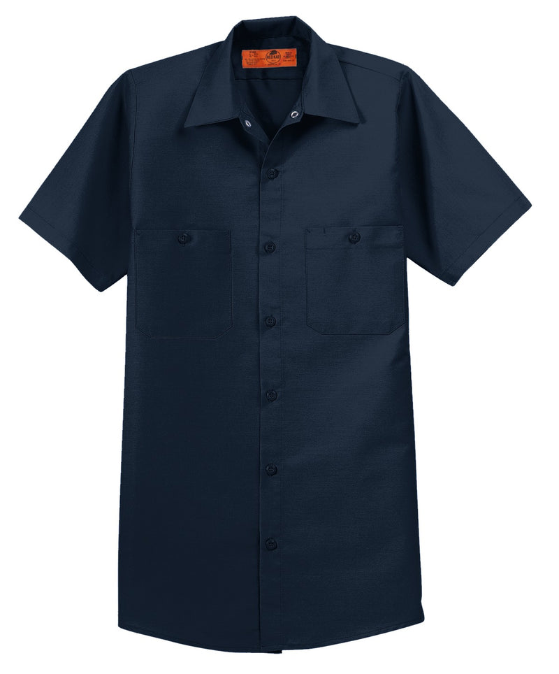 Red Kap Short Sleeve Industrial Work Shirt - Navy