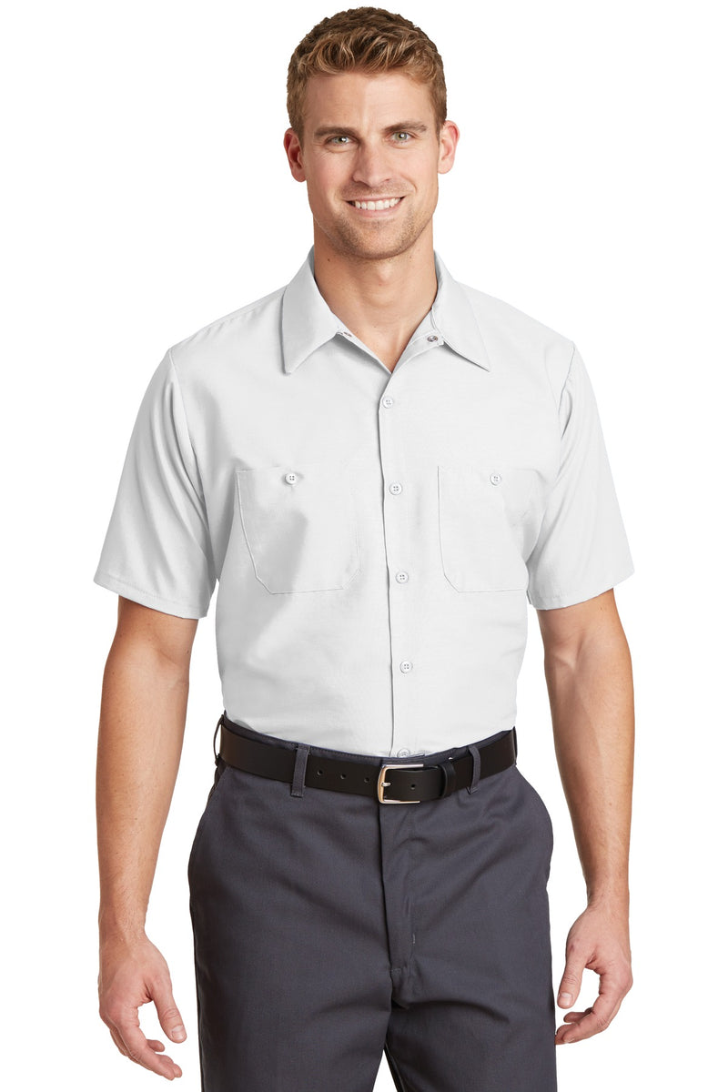 Red Kap Short Sleeve Industrial Work Shirt - White