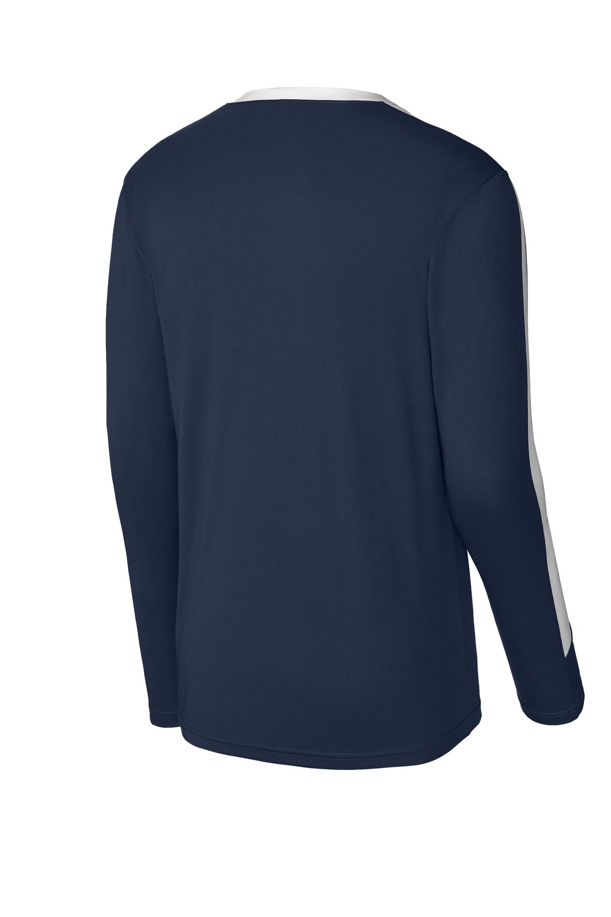Sport-Tek Competitor United Long Sleeve Crew - True Navy/ White