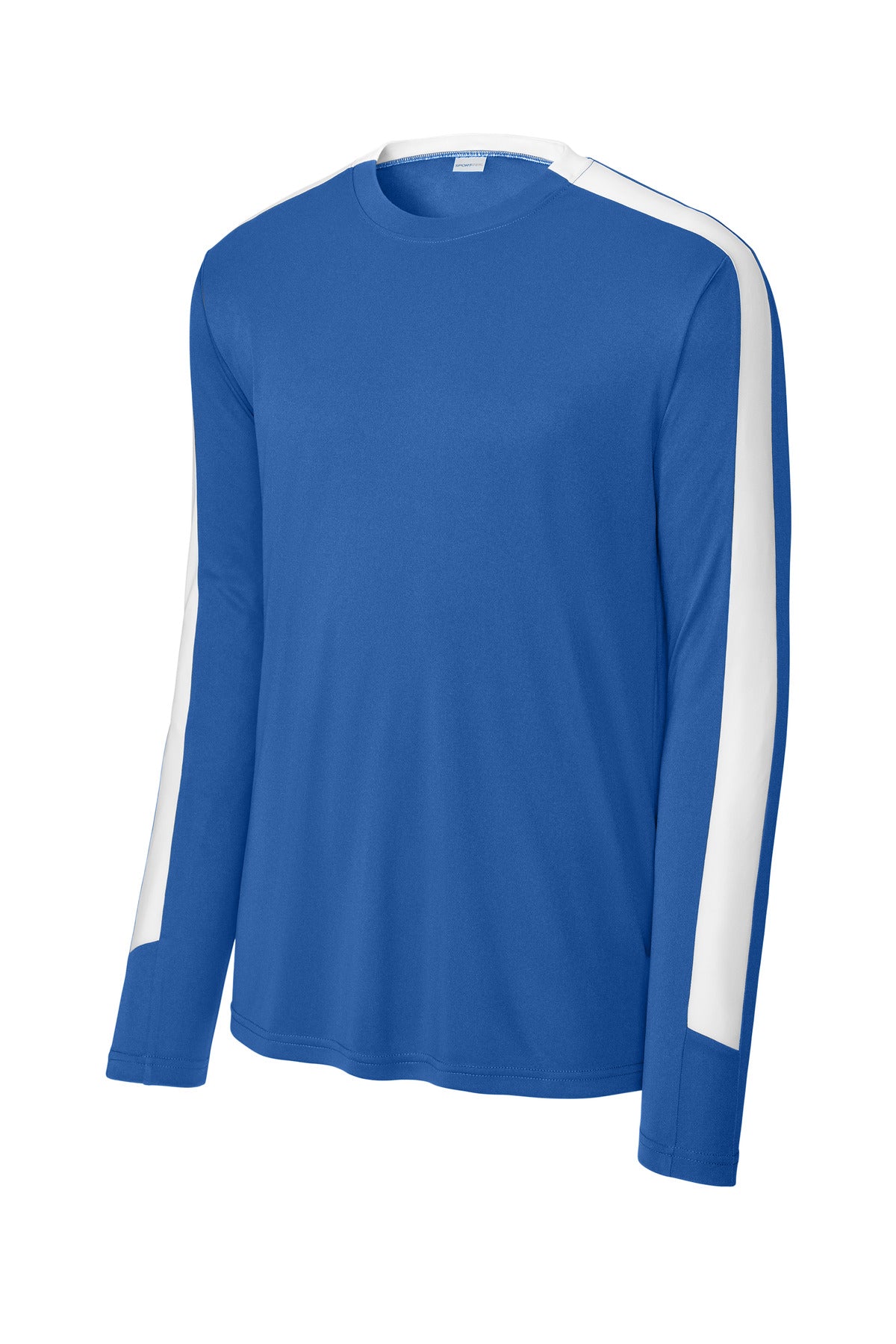 Sport-Tek Competitor United Long Sleeve Crew - True Royal/ White