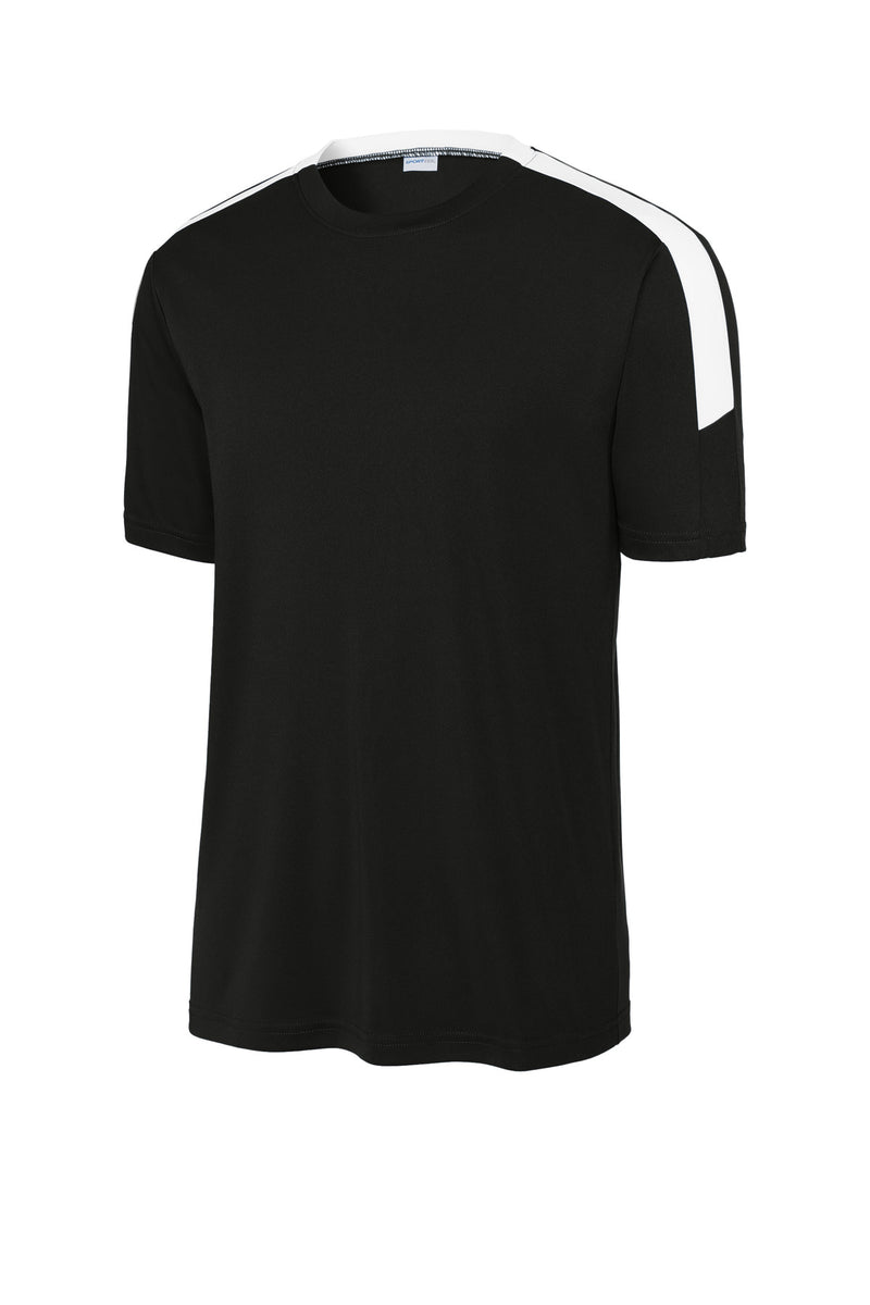 Sport-Tek Competitor United Crew - Black/ White