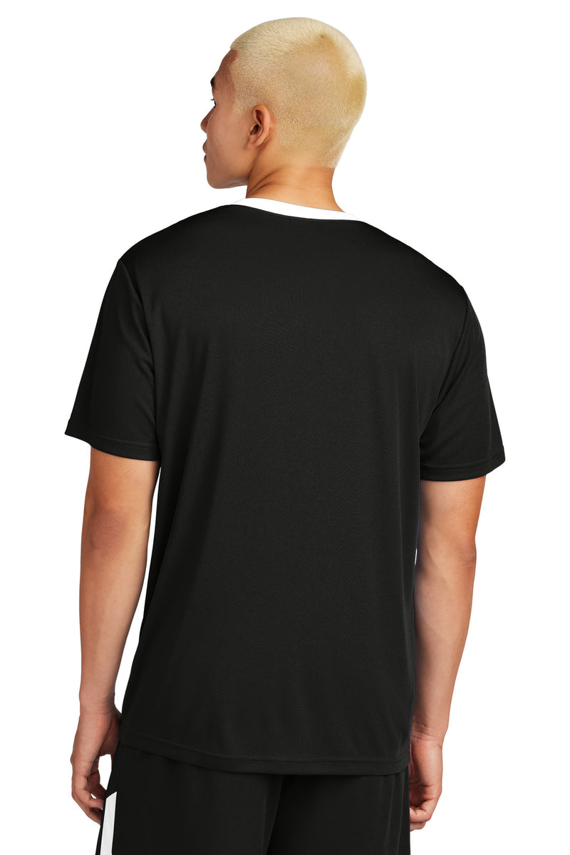Sport-Tek Competitor United Crew - Black/ White