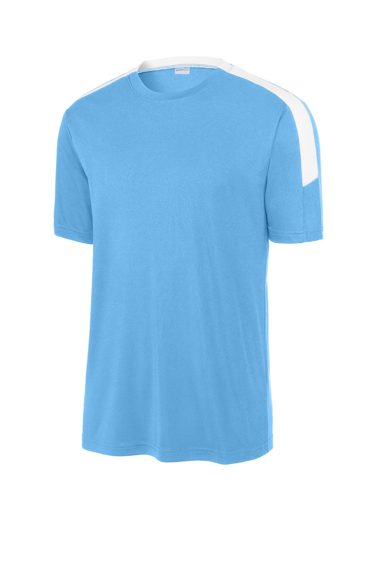 Sport-Tek Competitor United Crew - Carolina Blue/ White
