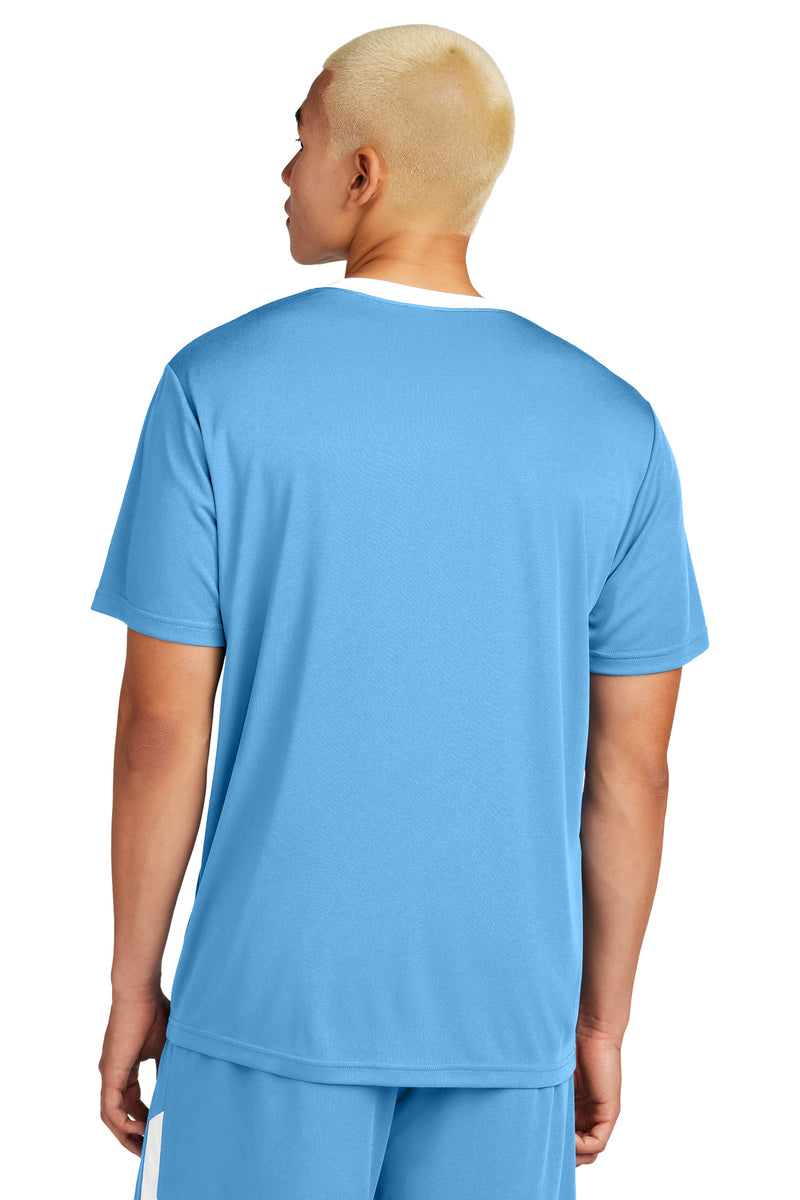 Sport-Tek Competitor United Crew - Carolina Blue/ White