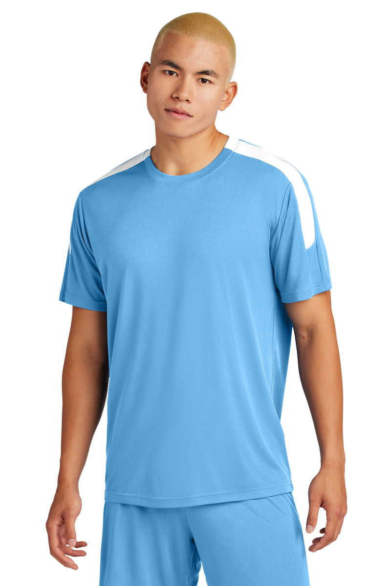 Sport-Tek Competitor United Crew - Carolina Blue/ White