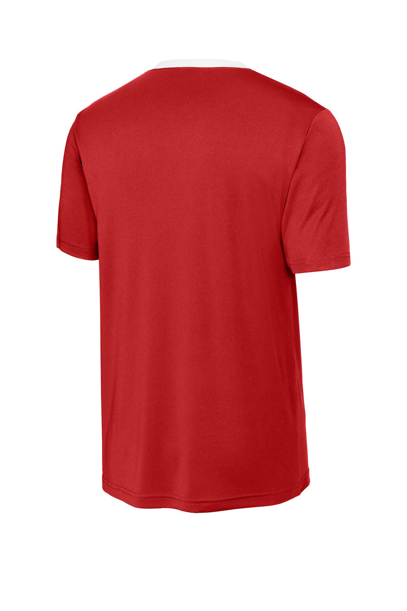 Sport-Tek Competitor United Crew - Deep Red/ White