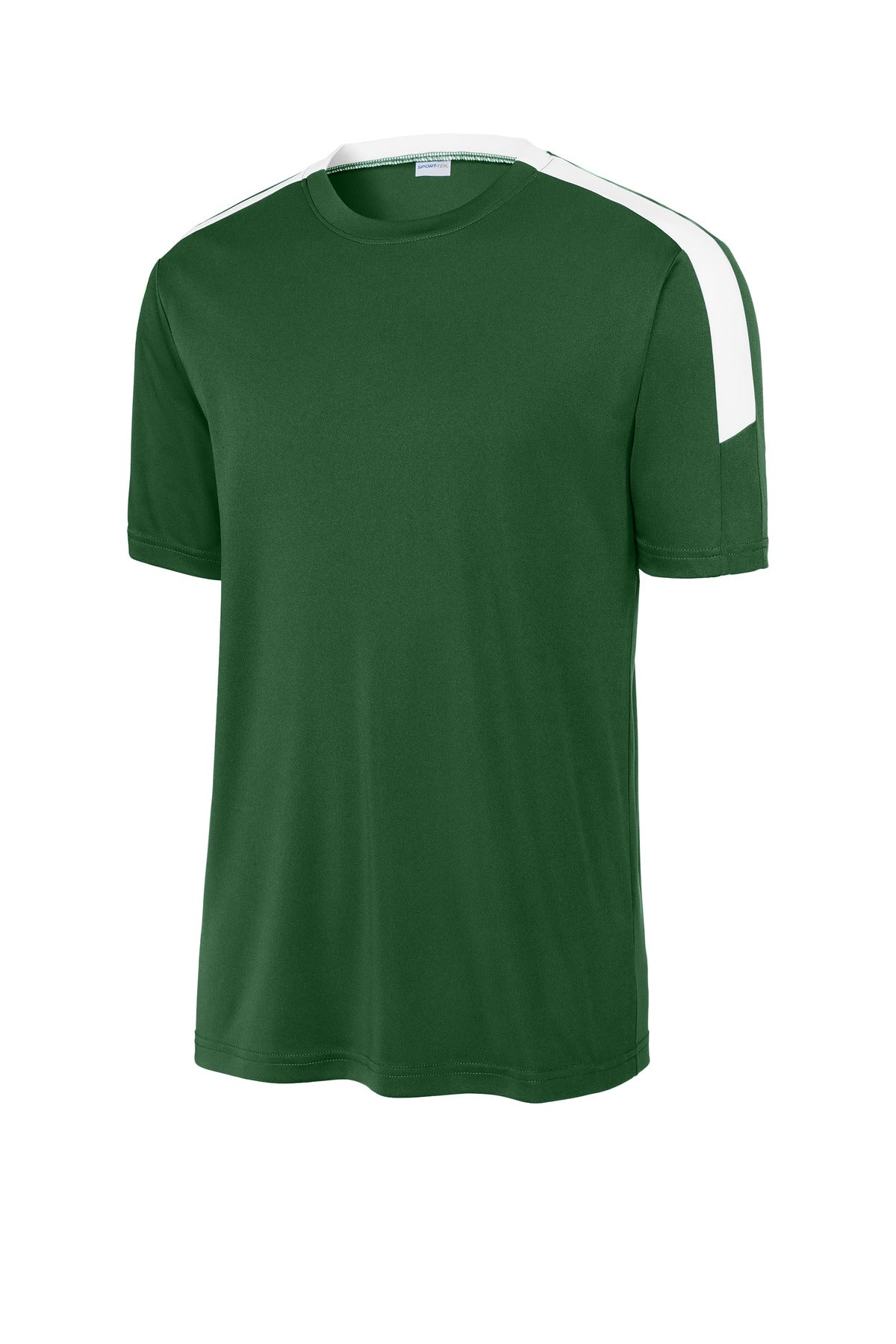 Sport-Tek Competitor United Crew - Forest Green/ White