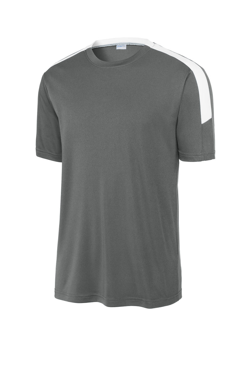 Sport-Tek Competitor United Crew - Iron Grey/ White