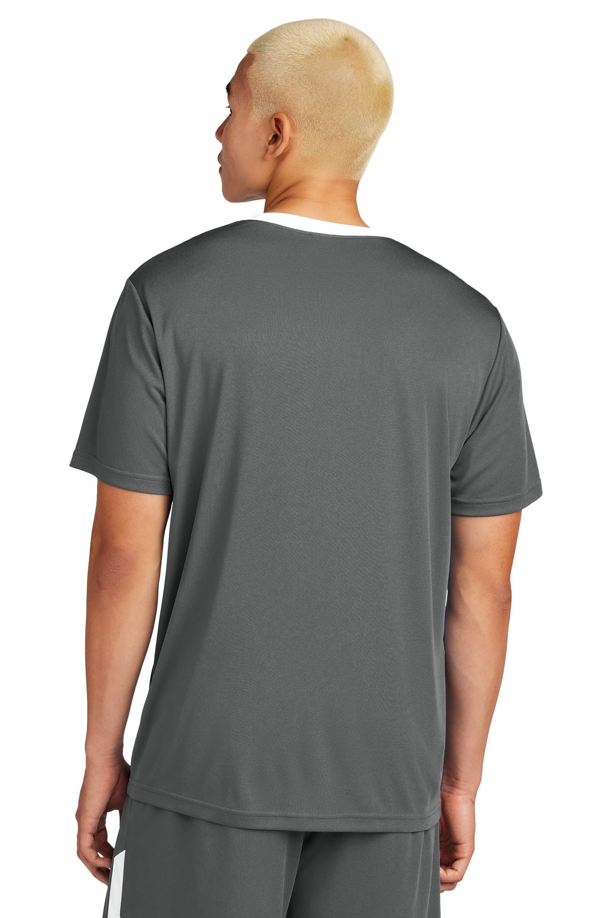 Sport-Tek Competitor United Crew - Iron Grey/ White