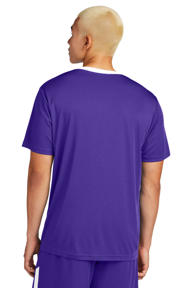 Sport-Tek Competitor United Crew - Purple/ White