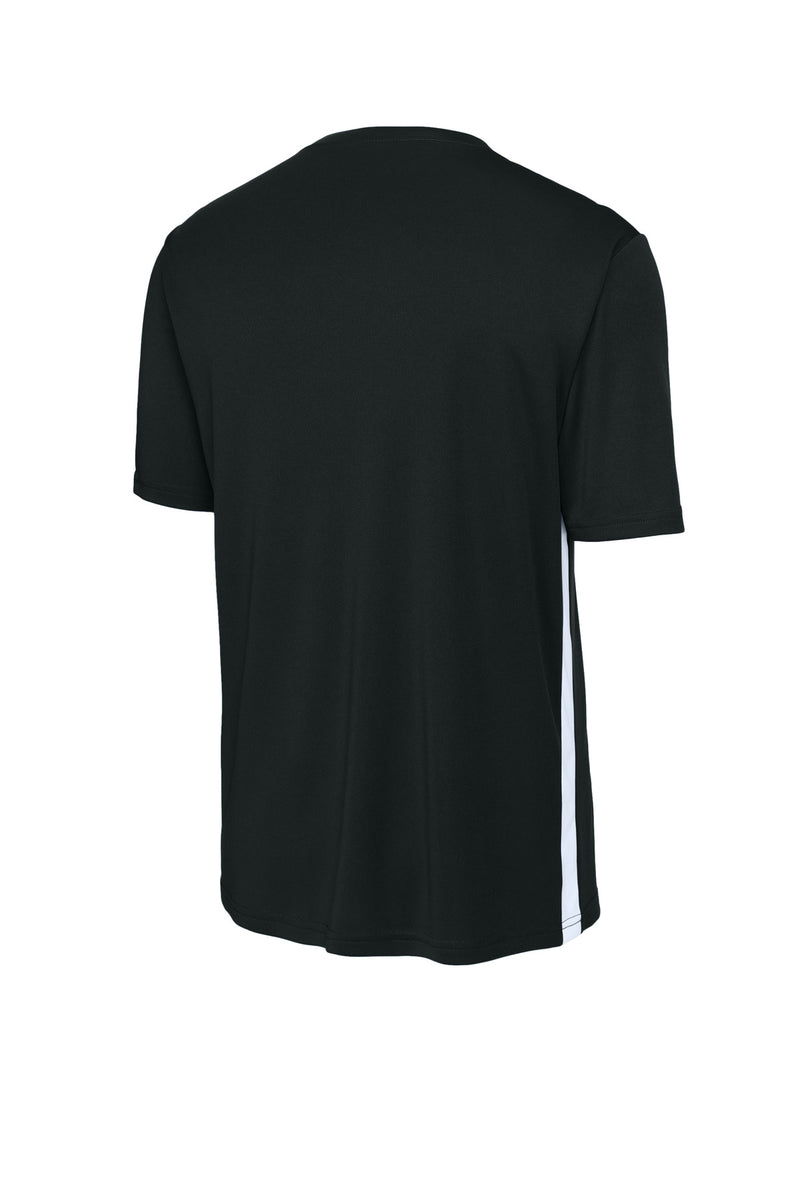 Sport-Tek Competitor United V-Neck - Black/ White
