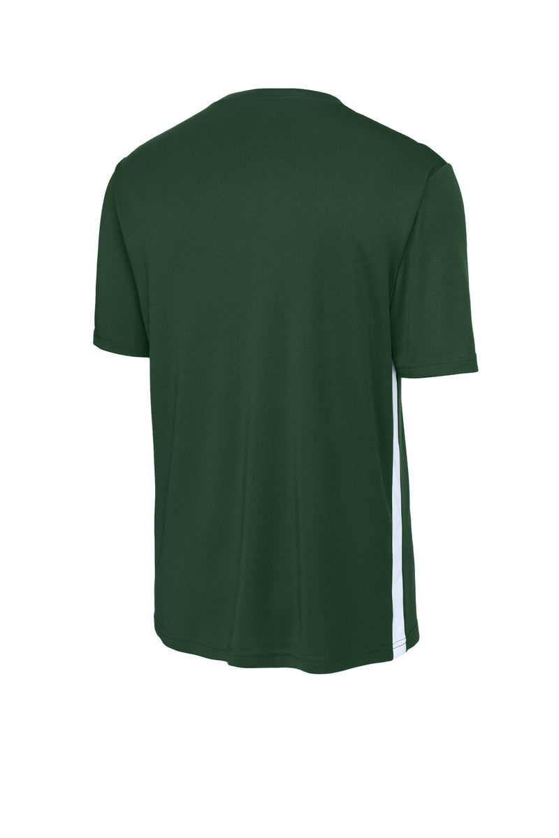 Sport-Tek Competitor United V-Neck - Forest Green/ White