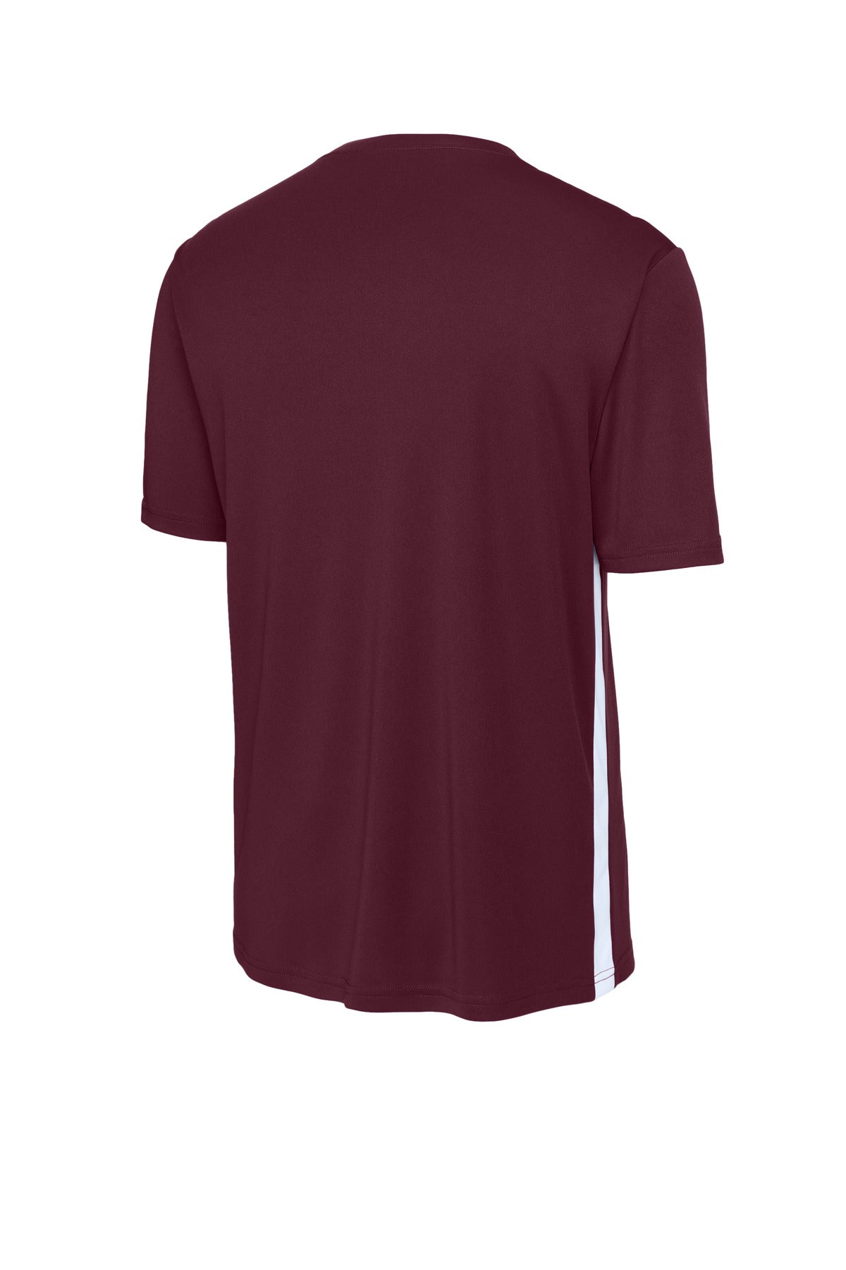 Sport-Tek Competitor United V-Neck - Maroon/ White