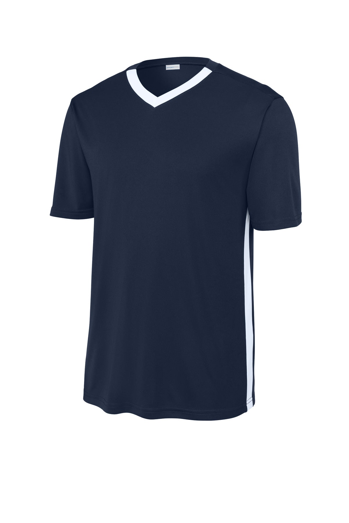 Sport-Tek Competitor United V-Neck - True Navy/ White