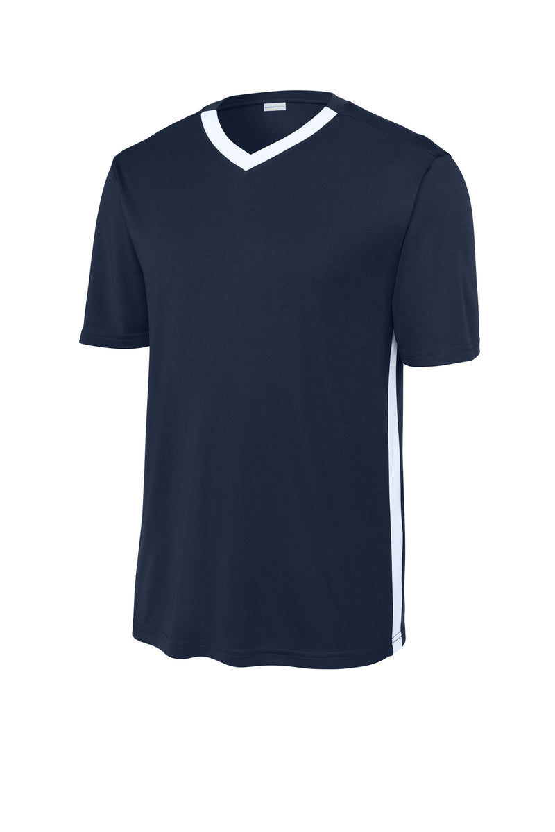 Sport-Tek Competitor United V-Neck - True Navy/ White