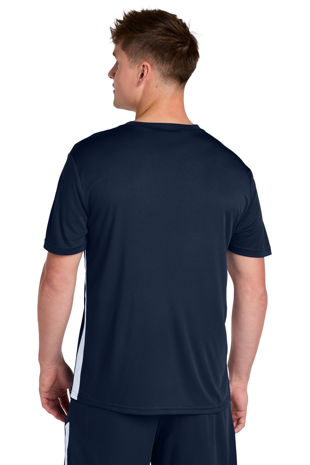 Sport-Tek Competitor United V-Neck - True Navy/ White