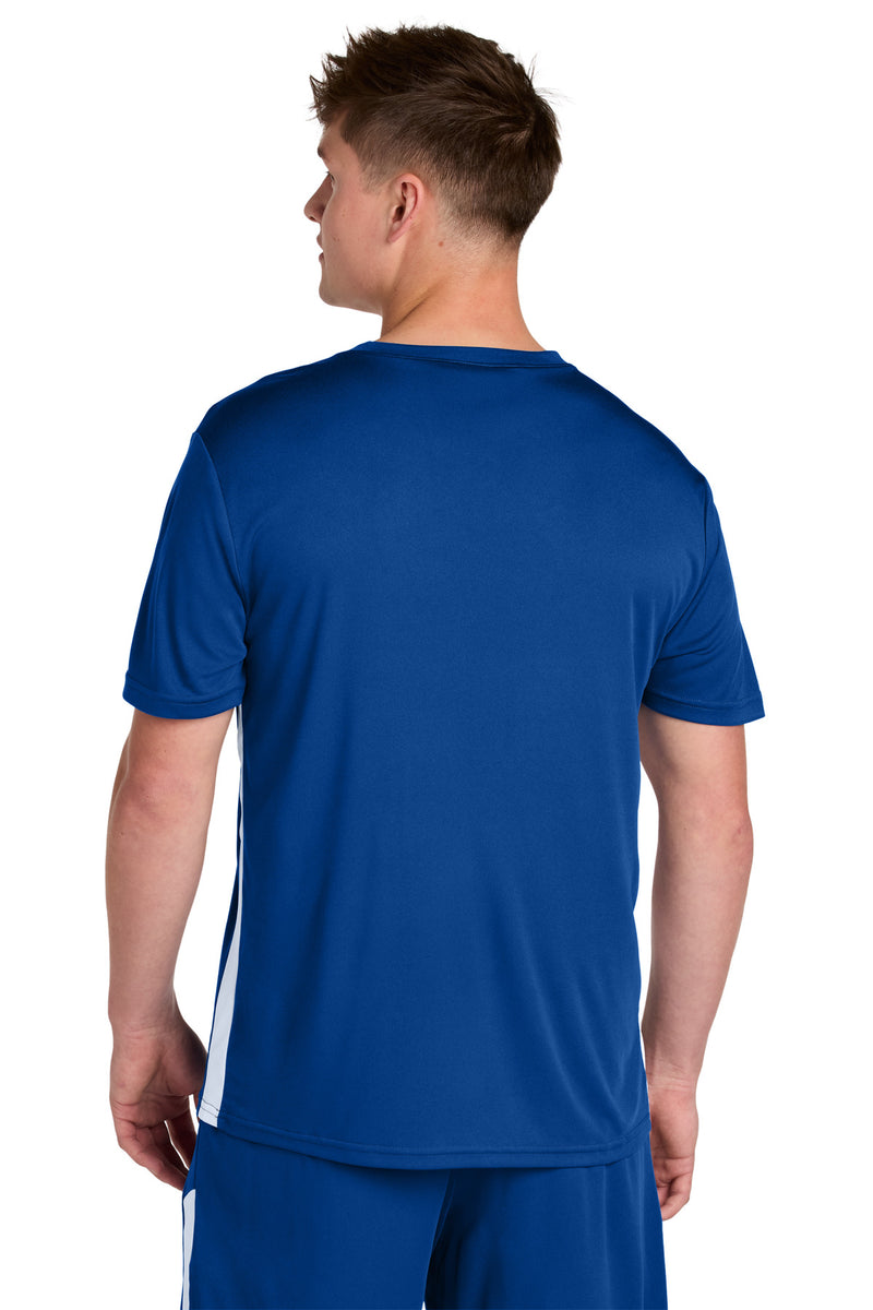 Sport-Tek Competitor United V-Neck - True Royal/ White