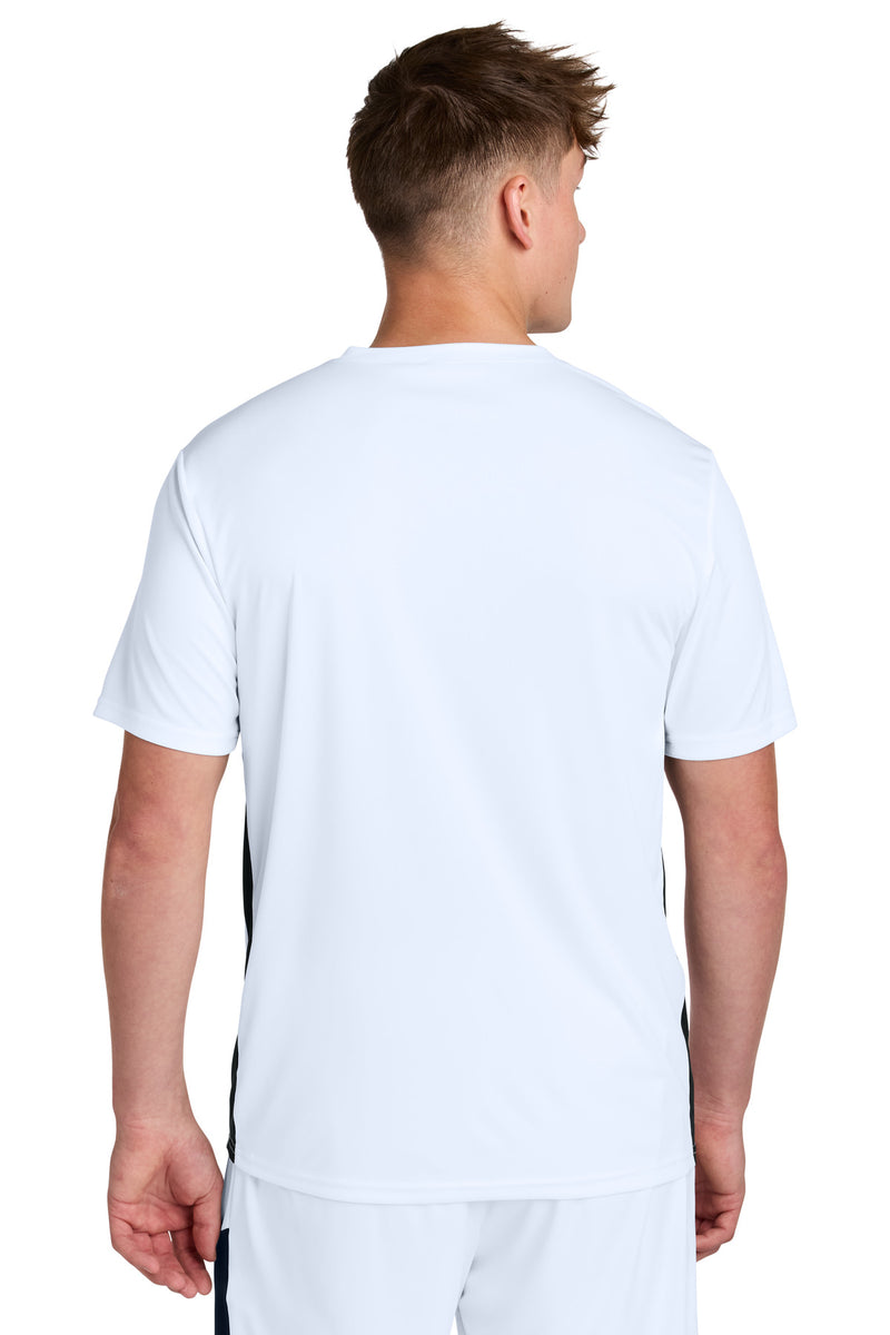 Sport-Tek Competitor United V-Neck - White/ Black