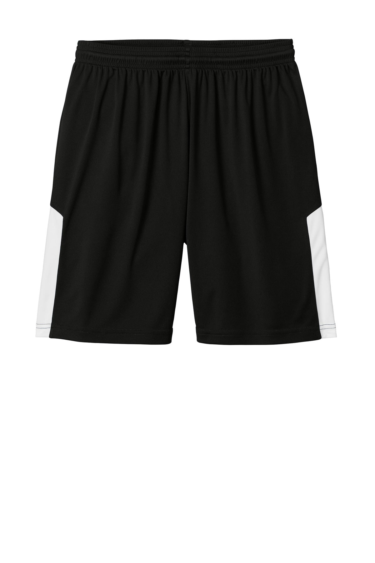 Sport-Tek Competitor United 7  Short - Black/ White
