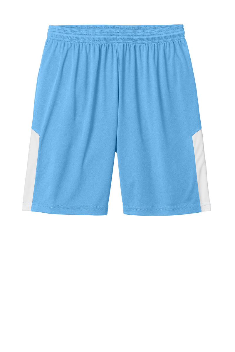 Sport-Tek Competitor United 7  Short - Carolina Blue/ White