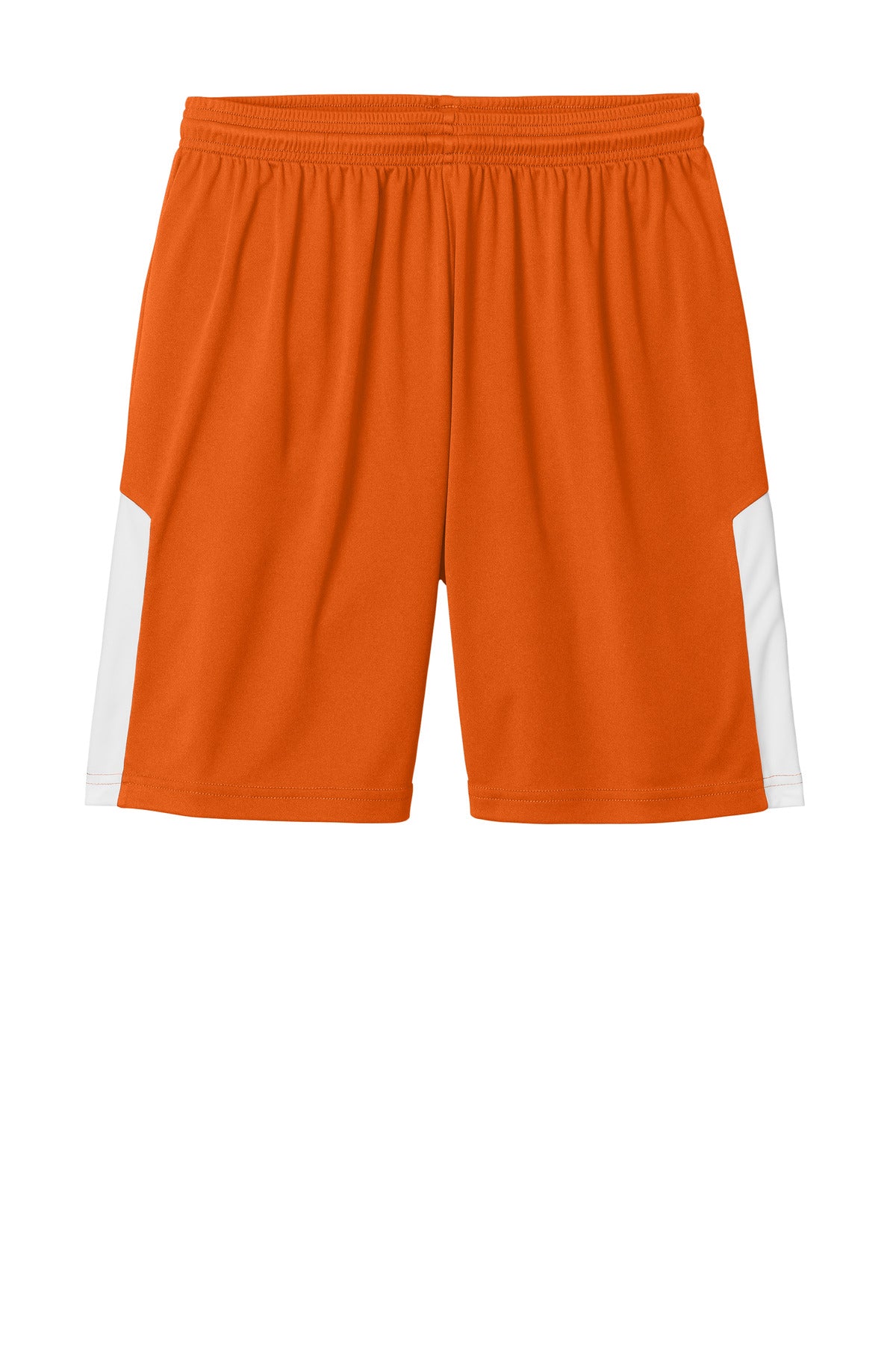 Sport-Tek Competitor United 7  Short - Deep Orange/ White