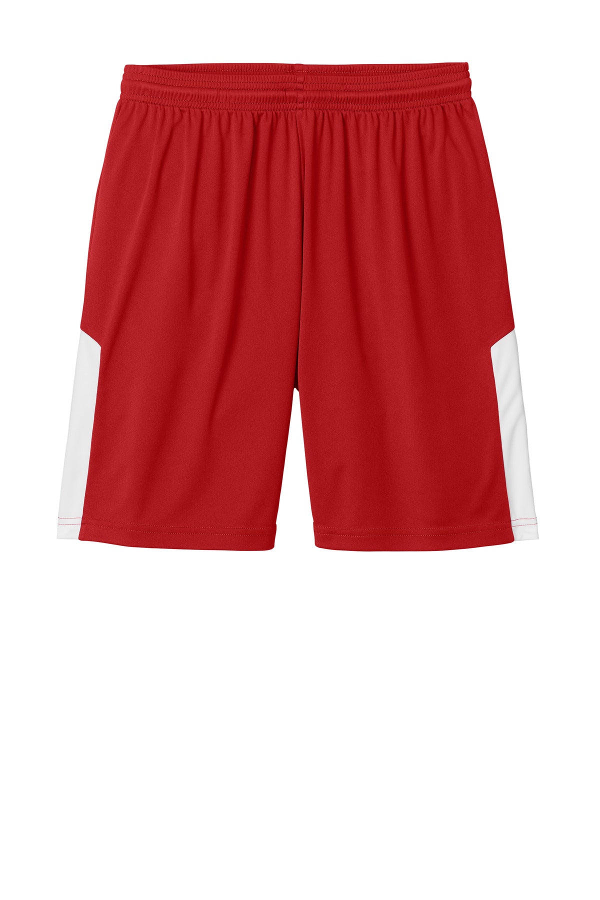 Sport-Tek Competitor United 7  Short - Deep Red/ White