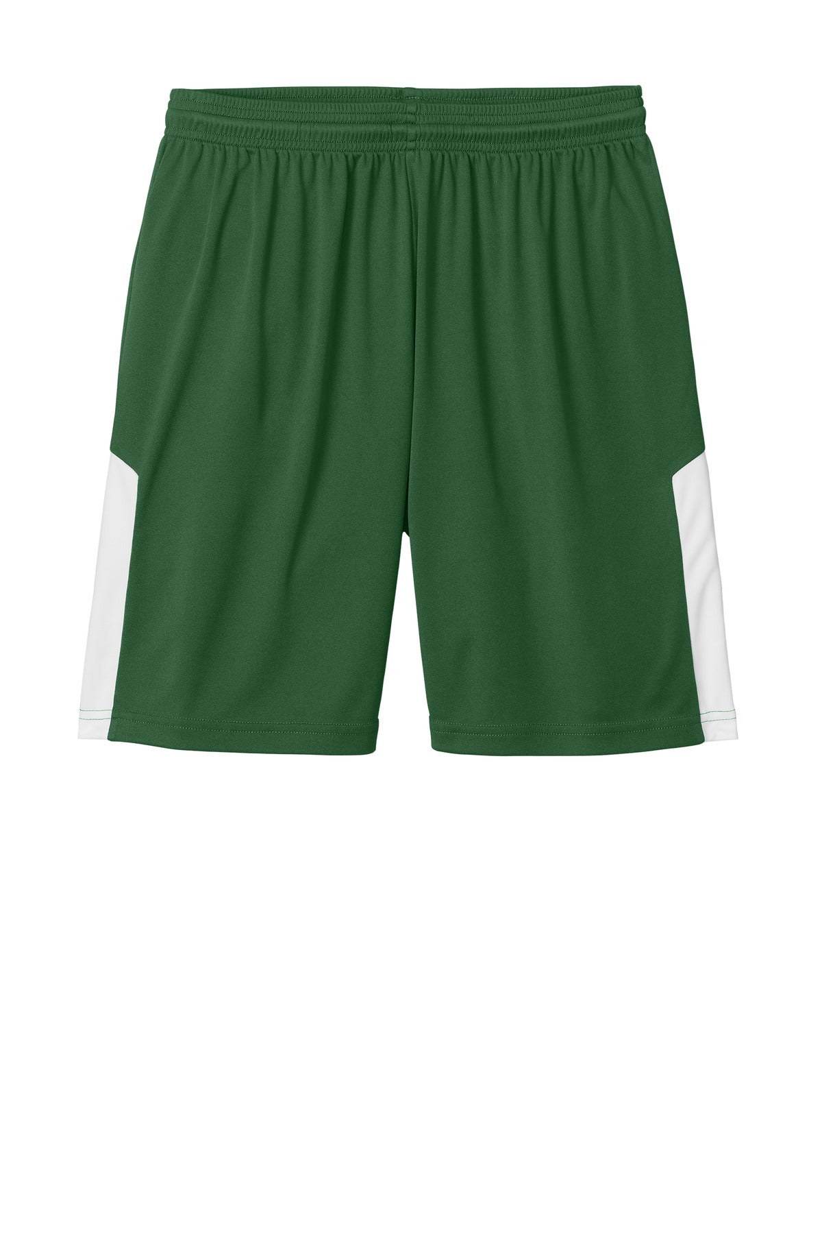 Sport-Tek Competitor United 7  Short - Forest Green/ White
