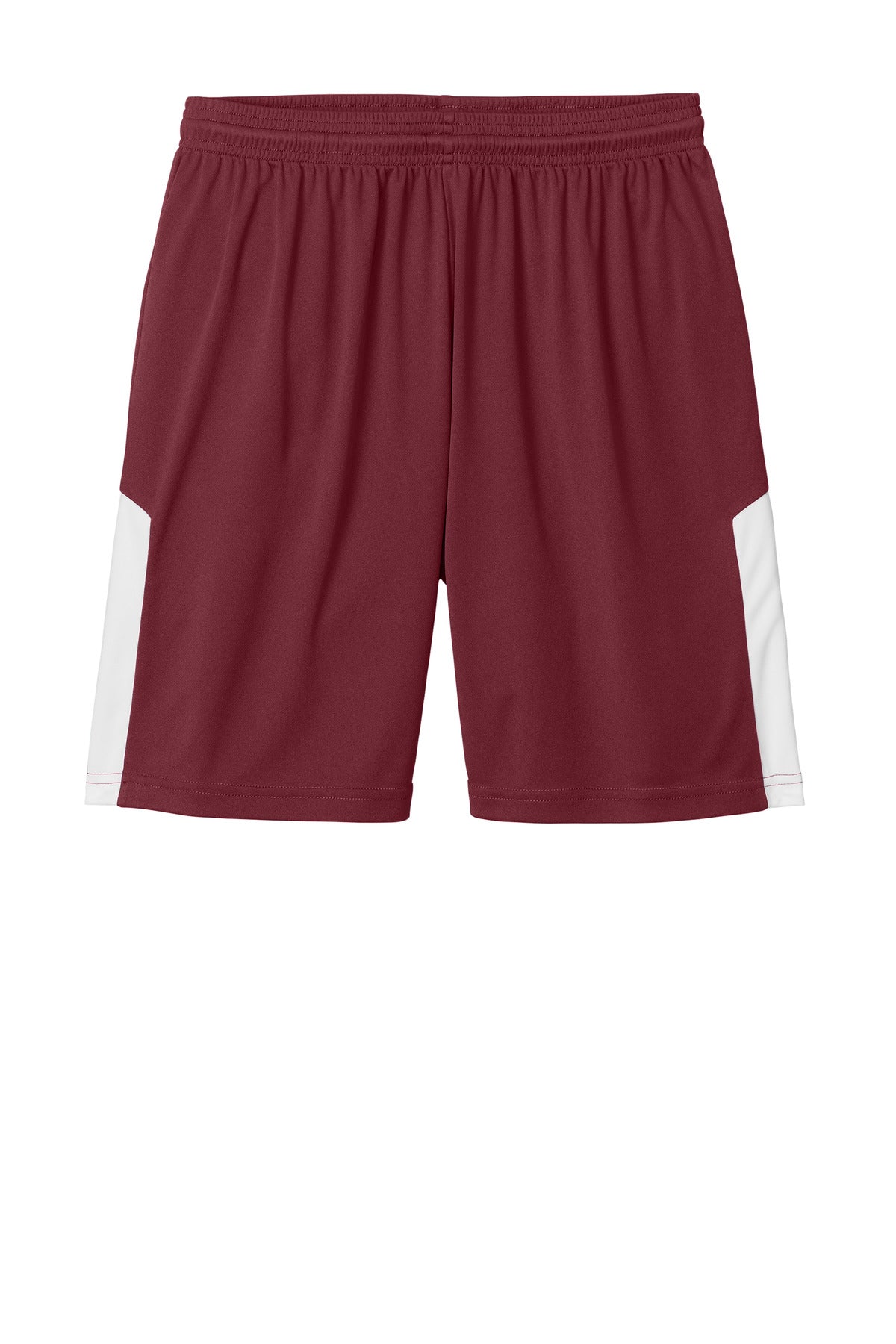 Sport-Tek Competitor United 7  Short - Maroon/ White