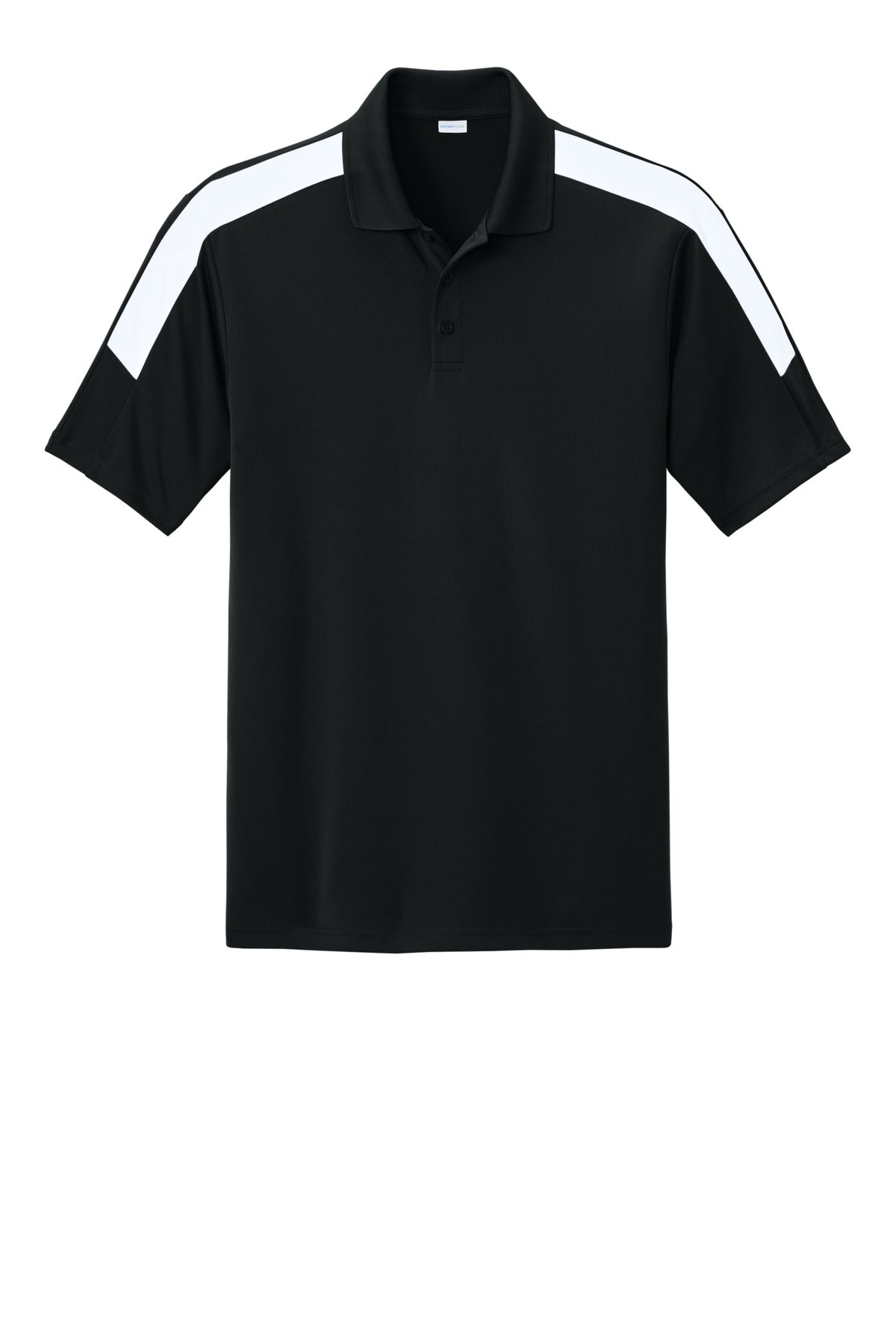 Sport-Tek Competitor United Polo - Black/ White