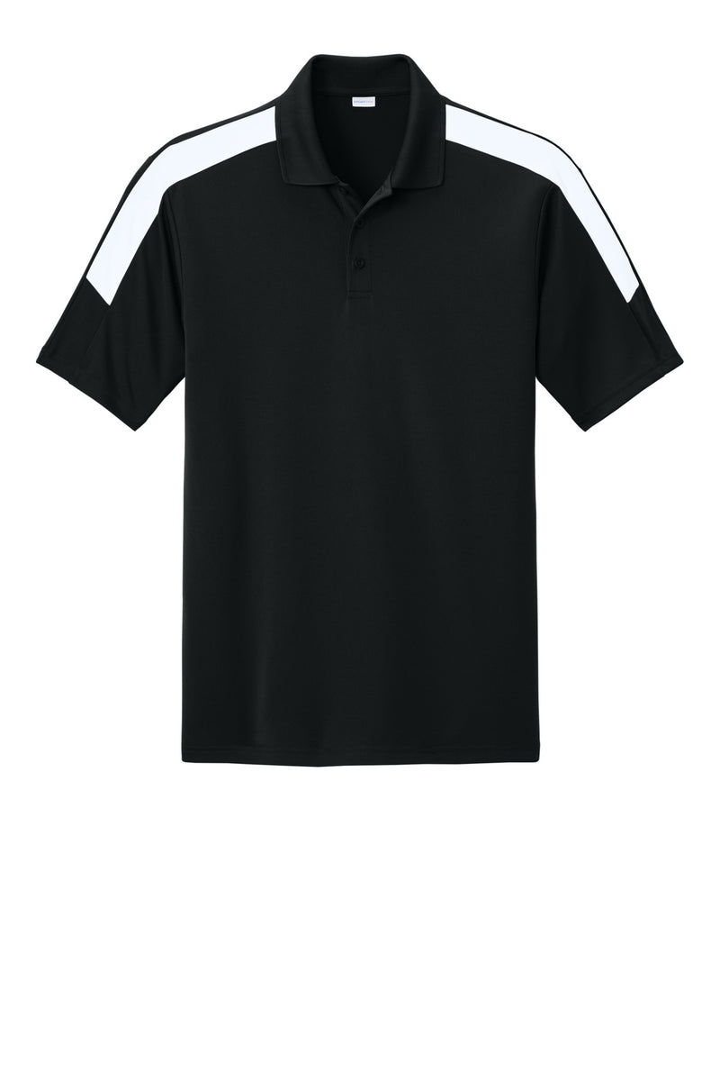 Sport-Tek Competitor United Polo - Black/ White