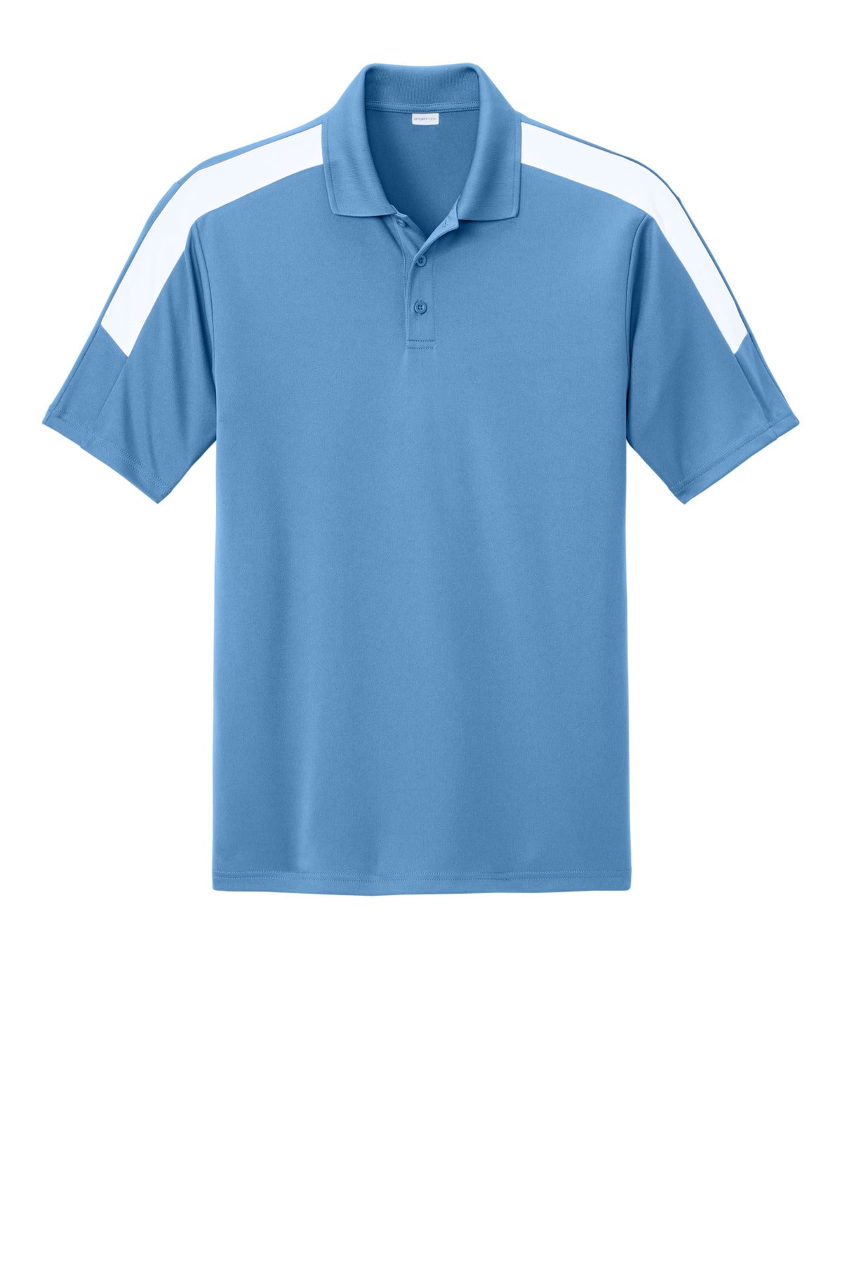 Sport-Tek Competitor United Polo - Carolina Blue/ White