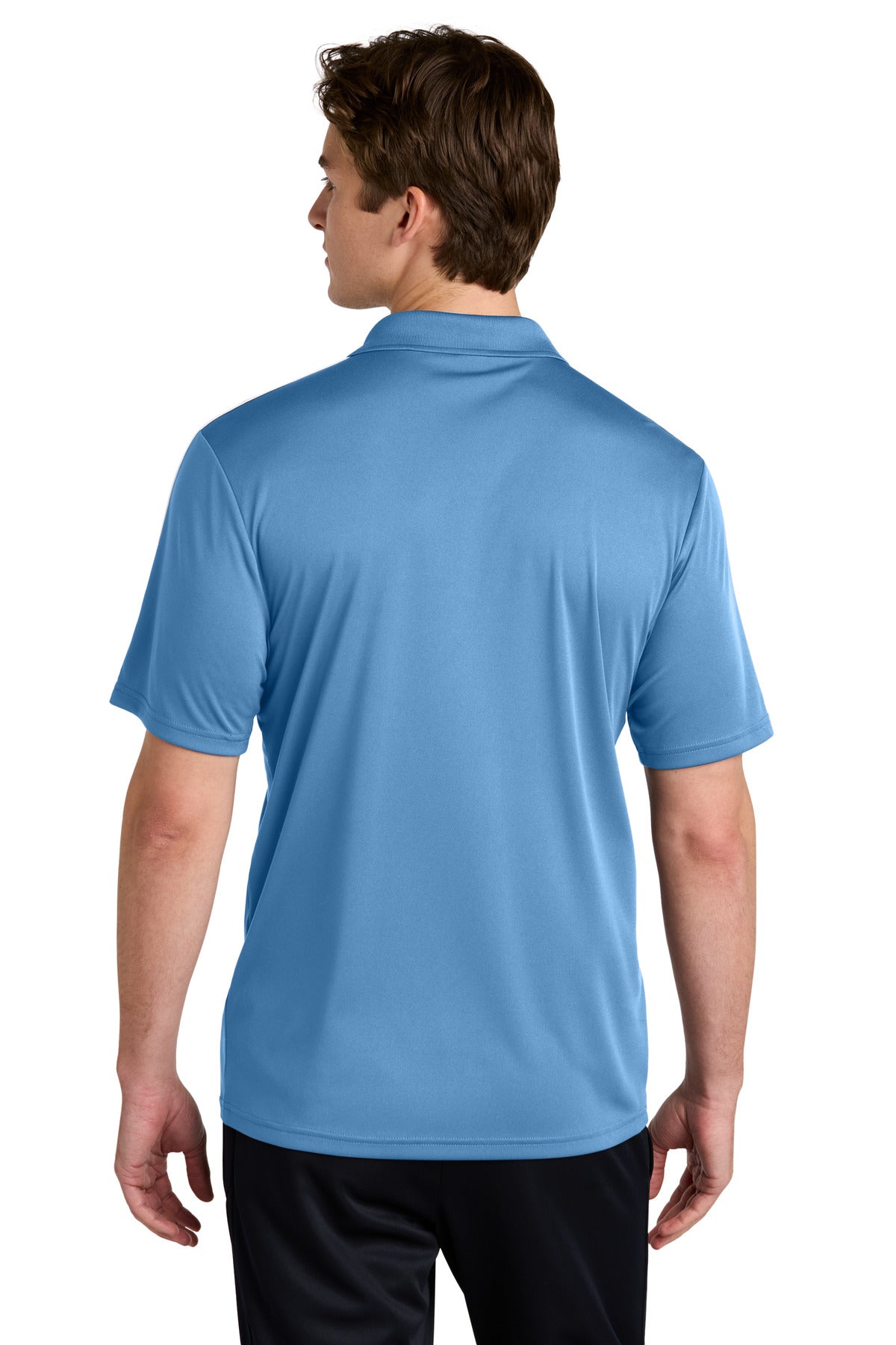 Sport-Tek Competitor United Polo - Carolina Blue/ White