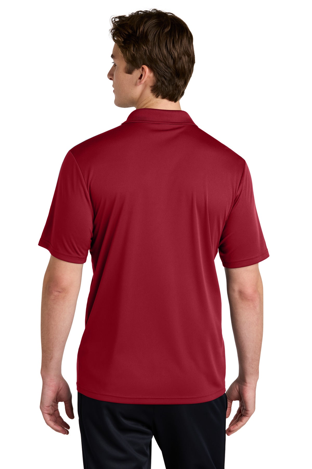 Sport-Tek Competitor United Polo - Deep Red/ White