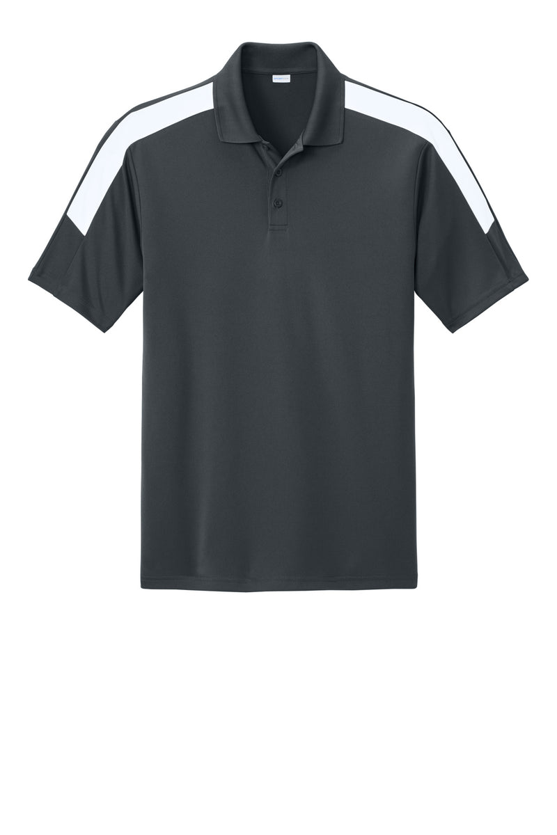 Sport-Tek Competitor United Polo - Iron Grey/ White