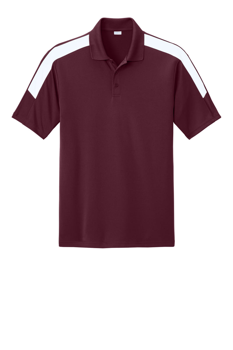 Sport-Tek Competitor United Polo - Maroon/ White