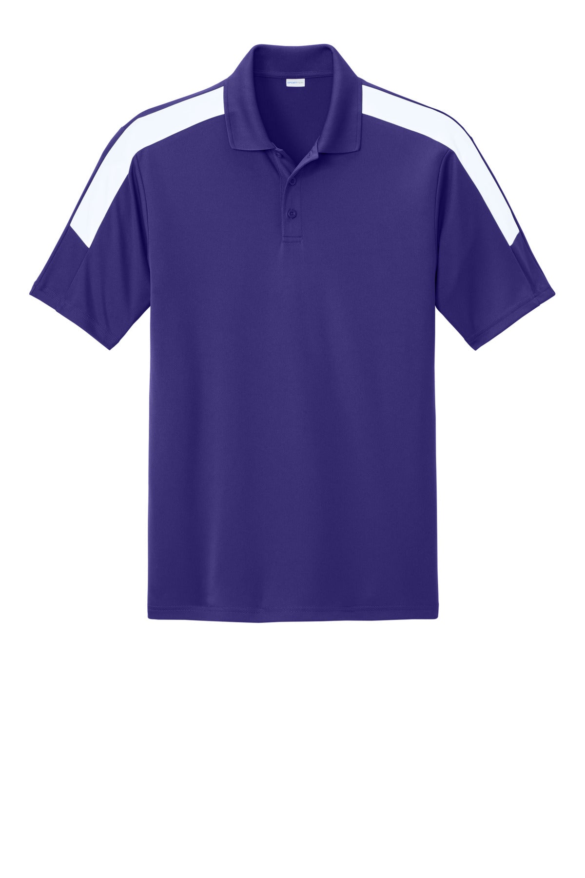 Sport-Tek Competitor United Polo - Purple/ White