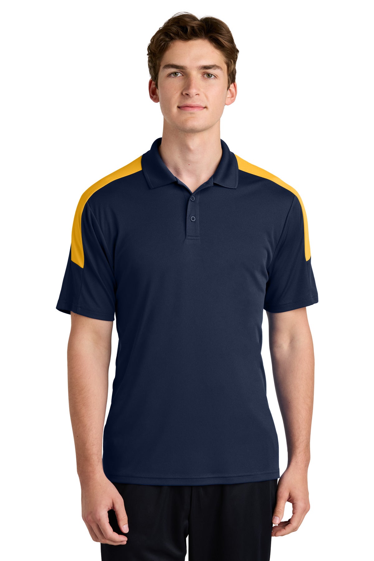Sport-Tek Competitor United Polo - True Navy/ Gold